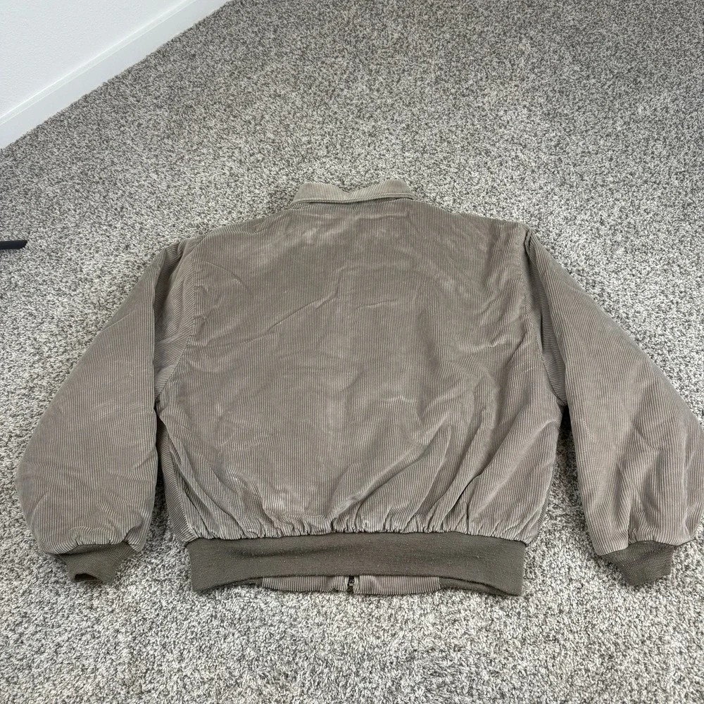 Vintage Polo Club Manhattan Corduroy Sherpa Lined Jacket Mens 2XL Beige USA